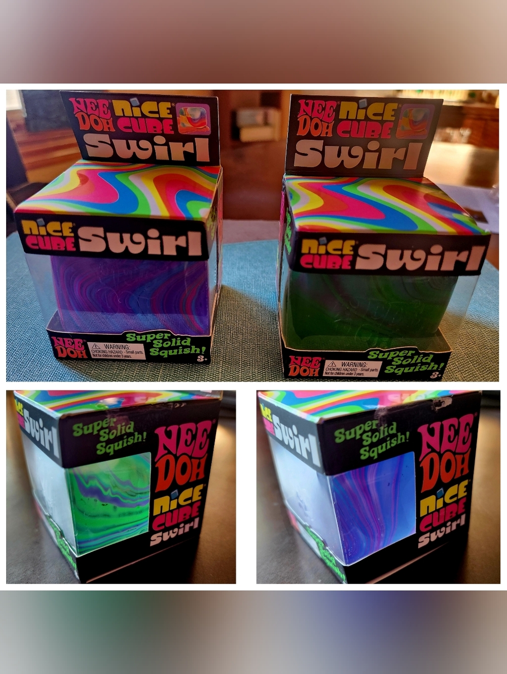 Lot of NEW Schylling Needoh Nice Cubes Swirl